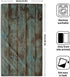 15x30 Set 2, Country Giwawa Rustic Barn Wood Hand Towel of Vintage Teal Turquoise Brown Plank Fingertip Towel Retro