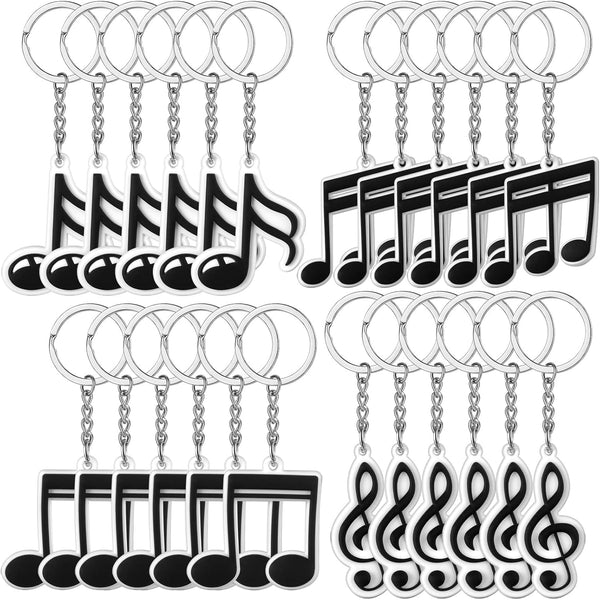 Fumete Music Party Favors Keychain Gift for Music Lover Kid Musical Note