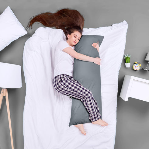 20 54 Inch), Utopia Bedding Full Body Pillow for Adults (Grey, x Long Pillow Insert for Sleeping, Ideal for Side