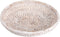 Hipiwe Small Key Basket Bowl for Entryway, 7.6" Round Woven Wicker Basket, Whitewash