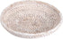 Hipiwe Small Key Basket Bowl for Entryway, 7.6" Round Woven Wicker Basket, Whitewash