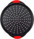 Round Pizza Pan with Holes, Non-Stick Carbon Steel Pizza Tray for Oven Cooking, Baking, Grilling, Dishwasher Safe