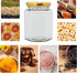 Woaiwo-q 10 oz 20 Pack Honey Jars with Dipper, Hexagon Glass Jars with Black Lids, Wooden Honey Sticks for Baby Shower