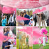 4 Packs, 10ft Large Gender Reveal Smoke Bombs Pink Biodegradable Powder Spray for Baby Girl Reveal, Long-Lasting Smoke