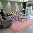 4x6 DweIke Luxury Fluffy Kids Rugs for Living Room Bedroom, Feet Shaggy Pink and Purple Area Rug for Girls Boys