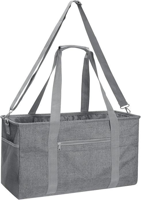 42L 22"x9.8"x11.8" GARPROVM Extra Large Grocery Tote Bag, Reusable Grocery Bags, Foldable Shopping Bag Beach Bag