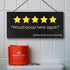 JennyGems Funny Bathroom Decor, Would Poop Here Again Sign, Wall Hanging Decorations