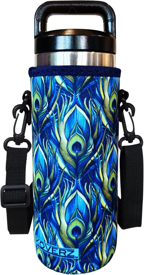 Koverz 24-30oz 750ml Water Bottle Carrier with Shoulder Strap, Water Bottle Insulator