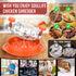 8 Inches, SoulLife Chicken Shredder Chicken Breast Shredder Tool, Cooked Meat Shredder with Clear Lid, Ergonomic
