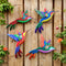 WHBIMGOOO 3D Metal Hummingbird Wall Decor - Outdoor Fence Decorations for Garden, Patio, Living Room (4 Pack)