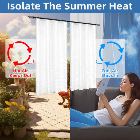 50 Inches 58 Inches DriftAway Soundproof Thermal Insulated Quilted Curtain Liners for Bedroom Sound Barrier Blackout