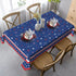KORVITA 60x84 Inch Patriotic Rectangle Tablecloth Memorial Day Independence Day American Flag Washable Microfiber
