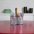 Mind Reader Utensil Holder, Silverware Organizer, Caddy, Cutlery Holder, Kitchen, Metal Mesh, 7.5" L x 7.5" W x 9.75" H, Silver