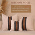 BOYSUM Farmhouse Decorative Outdoor Throw Pillow Covers, Brown Faux Leather Accent Pillow Cover, 18 x 18 Inch
