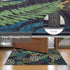 Runner Rug 2x6 Floral Washable Kitchen Runner, Modern Farmhouse Easy-Cleaning Hallway Rug, Green/Grey