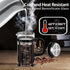 French Press Coffee Maker, 304 Stainless Steel, 4 Filters System, Borosilicate Glass, BPA-Free, Brewed Tea Pot