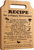 Retirement Gifts for Women - Retired Cutting Board Gifts for Her, Female Friends, Nurse, Coworker, Teachers, Boss