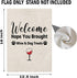 Wine Garden Flag - Welcome Hope You Brought Wine & Dog Treats Garden Decor