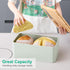 kiplant Countertop, Bread Box for Kitchen Large Bread Storage Container with Bamboo Lid, Iron Farmhouse Bread Box