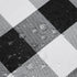 Hiasan Checkered Round Tablecloth 50 Inch - Black and White Waterproof Stain Resistant Washable Fabric for Dining Room
