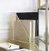 BLU MONACO Gold Magazine File Holder, Decorative Metal Magazine Organizer Bin for Desk & Shelves
