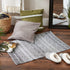 DII Woven Rag Rug Collection, Recycled Yarn Variegated Rustic Stripe, 2x3', Gray