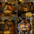Etinga 12-Pack 7ft 20 Fairy String Lights, LEDs Each, Battery Operated Copper Wire Lights, Warm White Decorative Lights