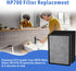 True HEPA Replacement Filter for Hunter HP700 Series Air Purifier, includes 1 H13 HEPA Filter and 4 Pre-Filters