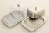 Zoie + Chloe Stainless Steel Butter Dish with Easy to Hold Lid