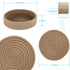 Trivets for Hot Dishes, 4 Pcs Trivets for Hot Pots and Pans - Hot Pads for Countertops, Coasters with Storage Basket,
