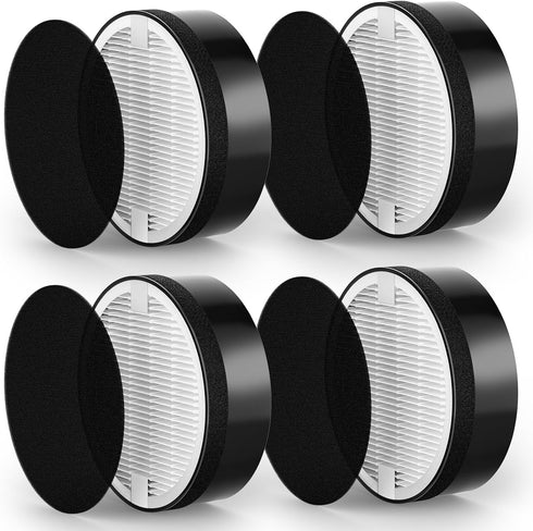 LV-H132 Replacement Filter - Compatible with LEVOIT LV-H132 Air Purifier, 3-in-1 H13 True HEPA Filter, 4 Pack