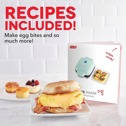 DASH Deluxe Egg Bite Maker with Silicone Molds, Keto & Paleo Friendly, (1 large, 4 mini) - Black for Breakfast