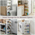 5-Tier Slim Rolling Storage Cart - Utility Cart with Wheels for Bathroom, Kitchen, and Laundry Room - Bathroom Shelves