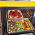 E-far Baking Cookie Sheet Pan Set of 3, Stainless Steel Baking Pans for Oven, Non-Toxic & Easy Clean