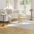 Simple Trending Small Side Table, Round Drink Table, Sofa End Table for Living Room, Coffee Tables for Bedroom, Rustic