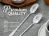 Engraved Ice Cream Spoons, Gifts for Couple, 2 Pcs Stainless Steel Coffee Spoon for a Lifetime Together