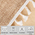 24 inch Small Round Tablecloth Faux Linen Farmhouse Textured Fabric Table Cover Wrinkle Resistant Washable Flaxen