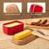 Countertop, 2 Sweese Large Butter Dish with Lid for Airtight Butter Keeper Holds Up to Sticks of Butter, Porcelain