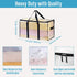 VENO 2 Pack Moving Bags, Heavy Duty Totes with Lids, Extra Large Packing Storage Boxes, Sturdy Handles, Zipper (Clear
