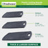 Plastic Cutting Boards Set of 3 for Kitchen, Juice Grooves, Easy Grip Handle, BPA-Free, Non-Porous, Dishwasher Safe