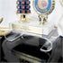 Plymor Clear Acrylic Scroll-Shaped Display Riser, 1.375" H x 6.25" W x 3.5" D