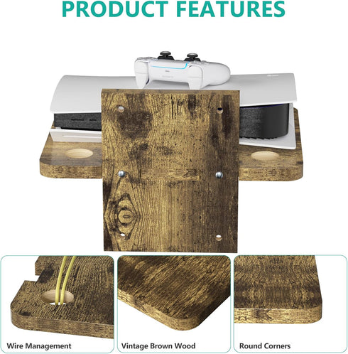 1 22lbs(CS201NC), 1-Shelf, WALI Floating TV Shelf, Tier Projector Shelf for DVD Player, Routers, Game Console, Cable