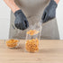 Restaurantware 100 Clear Plastic Gusset Bags 4 x 2.3 x 8 Inch - Heat Sealable Food Safe Treat Bags for Popcorn or