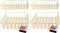 Gold Iron Wire Baskets and Trays: Round and Rectangular, 4-ct Sets (Tray)