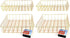Gold Iron Wire Baskets and Trays: Round and Rectangular, 4-ct Sets (Tray)