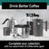 Coffee Gator French Press Coffee Maker - Insulated Stainless Steel Manual Coffee Tea Maker for Home, Camping, 4 Cup