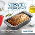 Farberware Nonstick Baking Loaf Pan Set, Two 9-Inch x 5-Inch, Gray