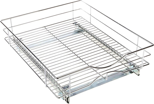 Home Zone Living Pull Out Kitchen Cabinet Organizer, Slide Out Drawer for Space Saving Storage, 17” W x 21” L