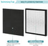 WK01234QPC Filters Replacement Compatible with Oreck Air Purifier Model WK10002QPC, 2 Packs Include Efficient Filter