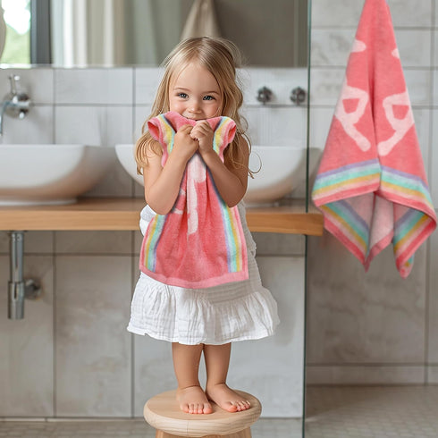 ORIGINAL KIDS 6 Set 100% 2 2 2 630 Set Piece Unicorn Towel - Cotton Terry Jacquard Bath Towels, Hand Towels, Washcloths